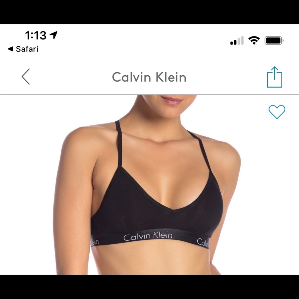 Calvin Klein V-Neck Bra